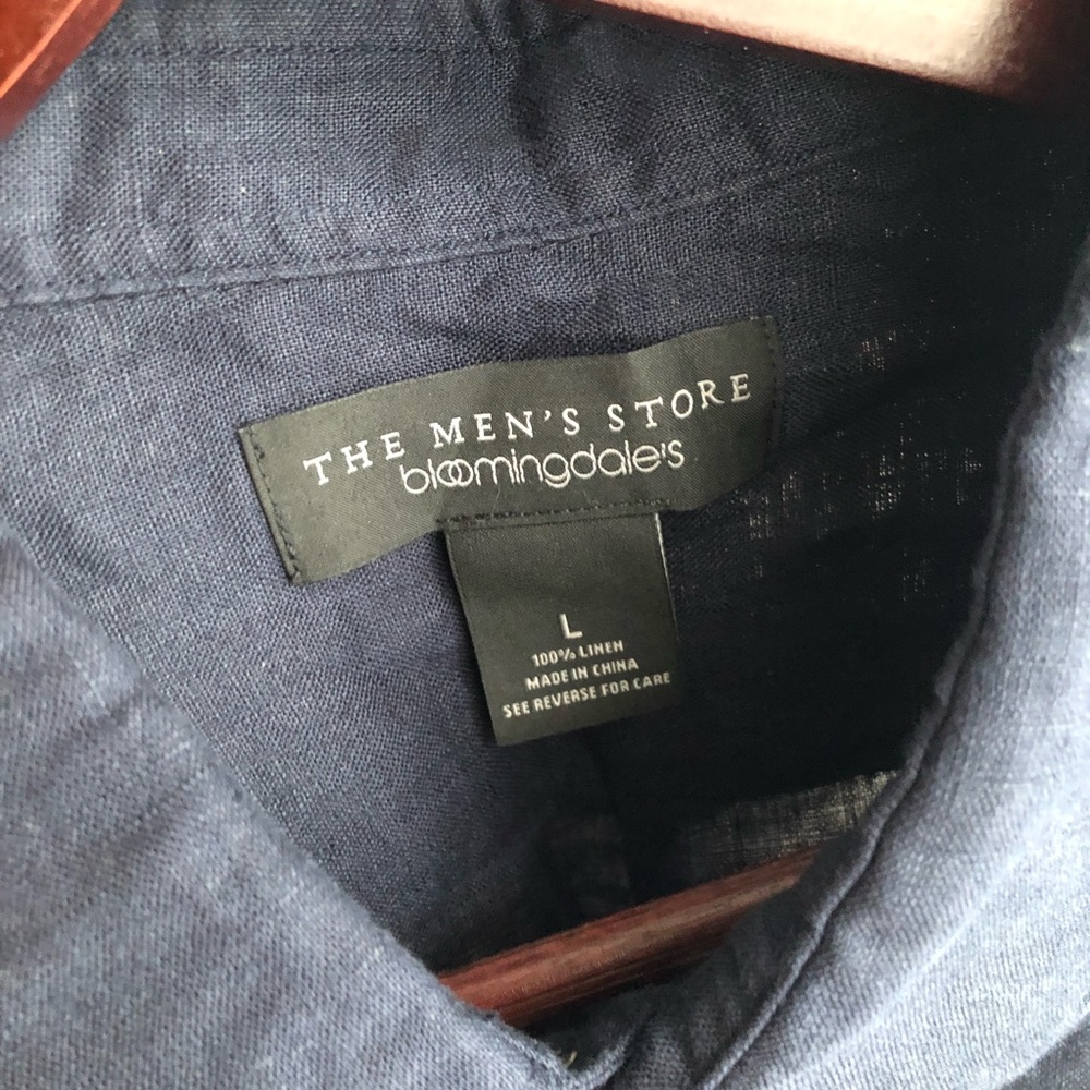 Bloomingdales The Men’s Store Linen Shirt - Picture 6 of 6